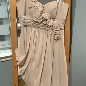 BCBG dusty rose party dress